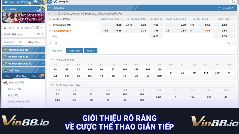 Giới thiệu rõ ràng về cược thể thao gián tiếp